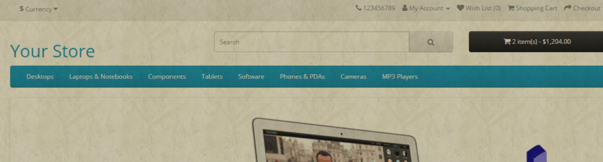 سكربت المتجر الالكتروني opencart
