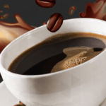 ملف مفتوح لكوب قهوة طائر