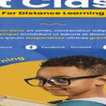 قالب ملصق للتعلم الإلكتروني PSD مجاني
