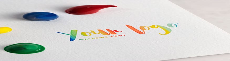 شعار فني قابل للتعديل PSD mock up