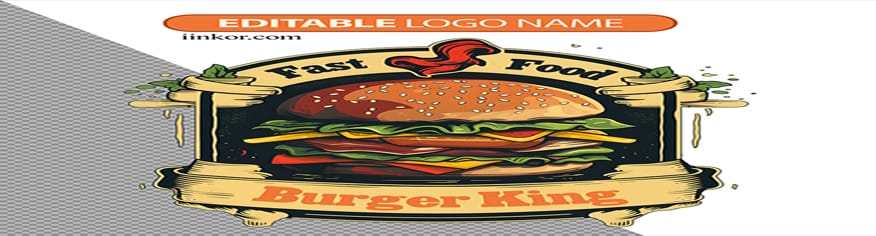 logo psd شعار البرجر مطاعم الوجبات السريعة logo psd شعار البرجر مطاعم الوجبات السريعة