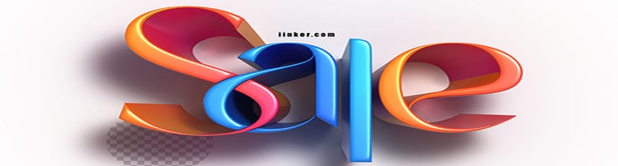 تصميم psd logo Sale خط شفاف ثلاثي الأبعاد تصميم psd logo Sale خط شفاف ثلاثي الأبعاد