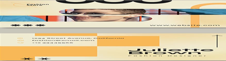 تصميم PSD كارت أعمال لتصميم الأزياء تصميم PSD كارت أعمال لتصميم الأزياء