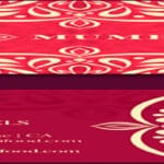 لمطعم الطعام الهندي PSD business card تصميم