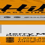 قالب بطاقة مجلة PSD business card