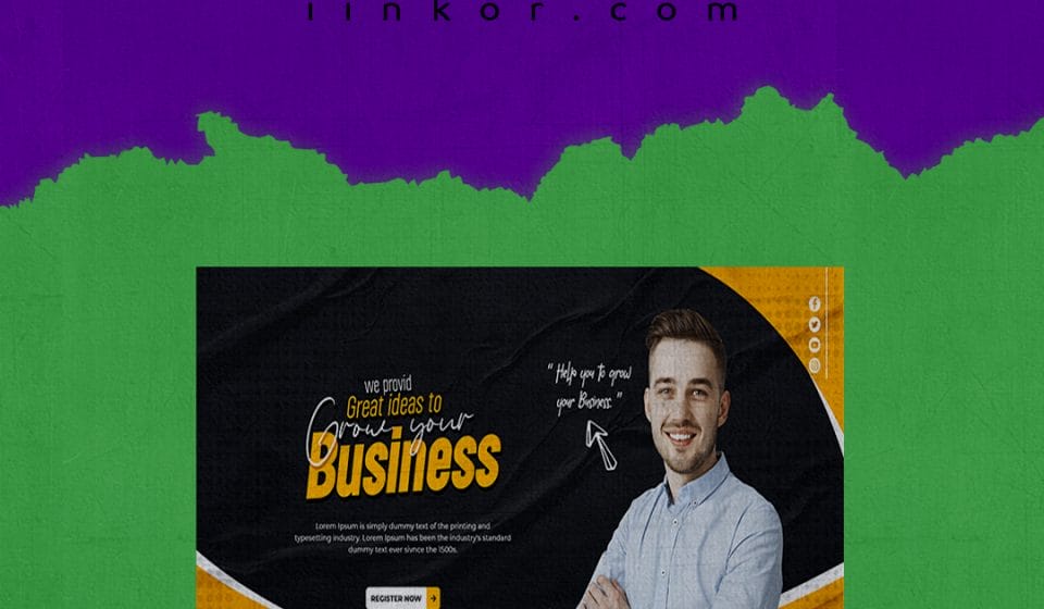 تصميم PSD بانر اعلاني للـDigital marketing تصميم PSD بانر اعلاني للـDigital marketing