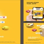 قالب PSD Emoji منشور لوسائل التواصل الاجتماعي