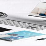 تصميم موك اب PSD عن العمل من المنزل