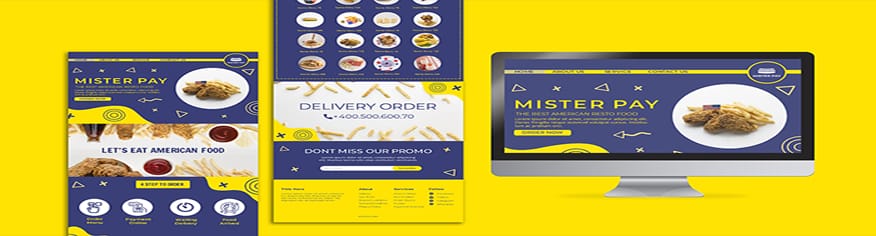 قالب تصميم PSD ui / ux لتصميم موقع الكتروني خاص بالطعام قالب تصميم PSD ui / ux لتصميم موقع الكتروني خاص بالطعام
