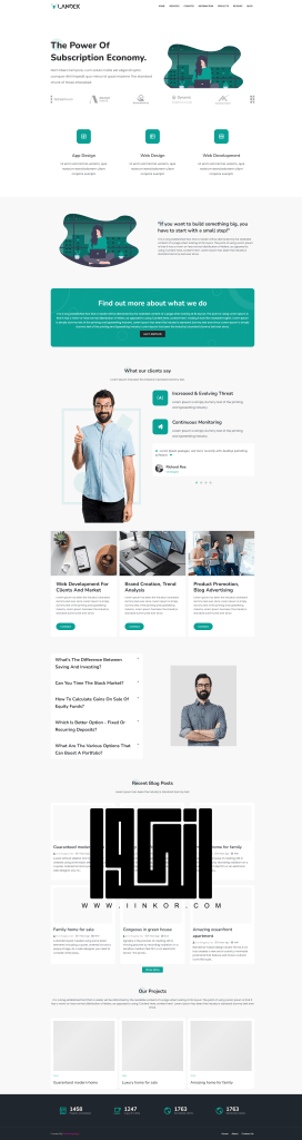 قالب لانديك بلوجر | Landek Blogger Template