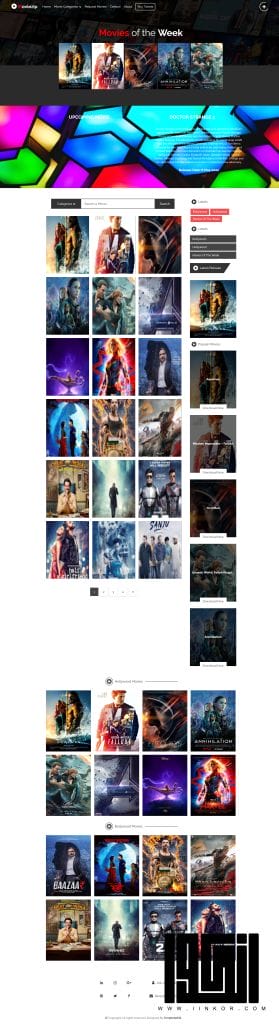 قالب Moviezip لعرض الافلام والمسلسلات