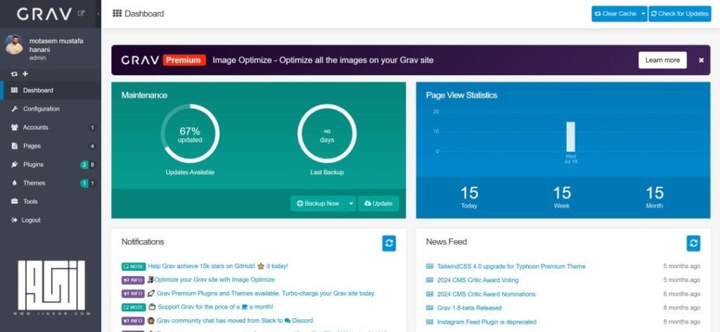 تحميل مباشر لسكربت Grav CMS الخفيف والقوي